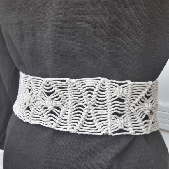 Macrame Belt Woven Boho Hippie Clothes Fringe Sash - Picture 13 of 16